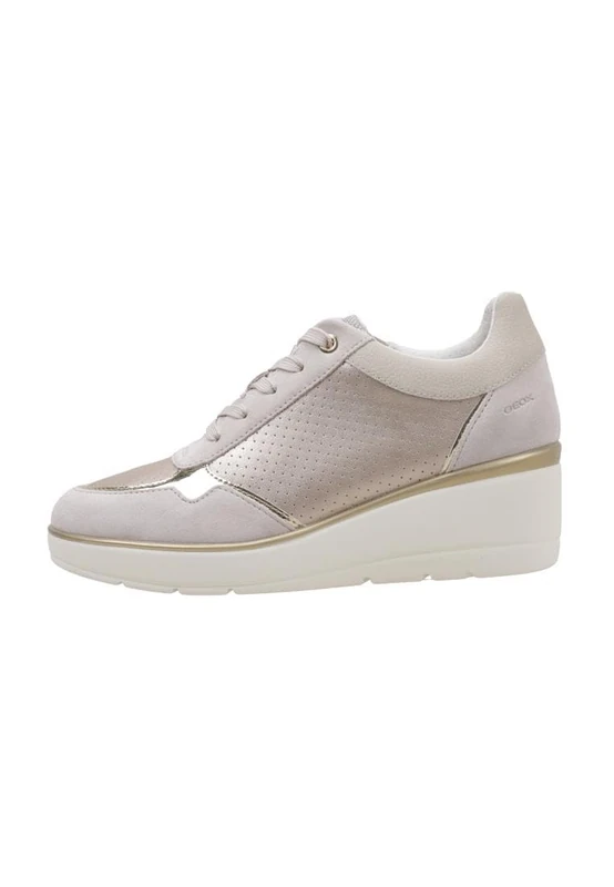 Geox Women's D Ilde A Sneakers, Champagne Lt Sand, 41 EU - Image 1