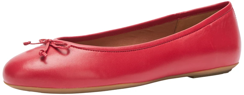 Geox Women's D Palmaria H Ballet Flat, red, 10 UK