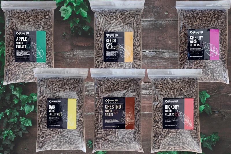 Exstream BBQ Vareity Pack 6 x 1 Litre (Approx 4.5kg Total) Pellet For Use With Ninja Woodfire Grill - Resealable Bags