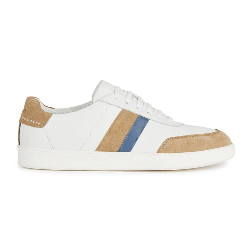 Geox Men's U Regio A Sneaker, White Skin, 7 UK - Image 1