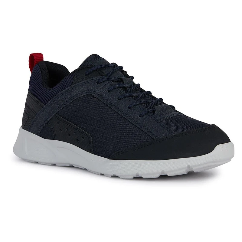Geox Men's U Sanzio C Sneaker, Navy Black, 8 UK