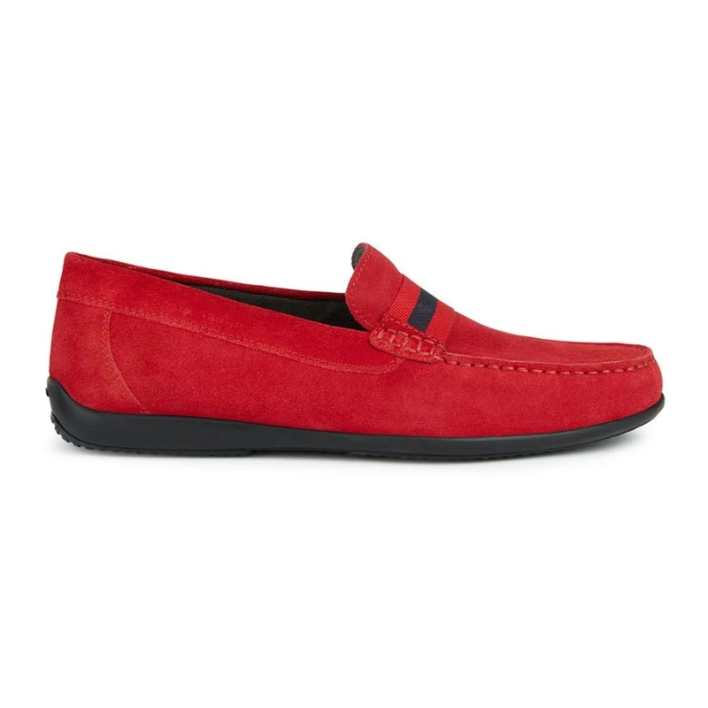 Geox Boys U Ascanio A Moccasin, red, 6 UK