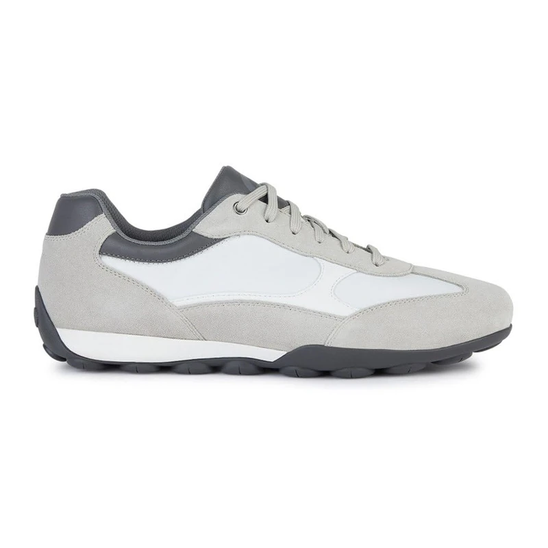 Geox Men's U Snake 2.0 C Trainers, Lt Grey White, 9 UK