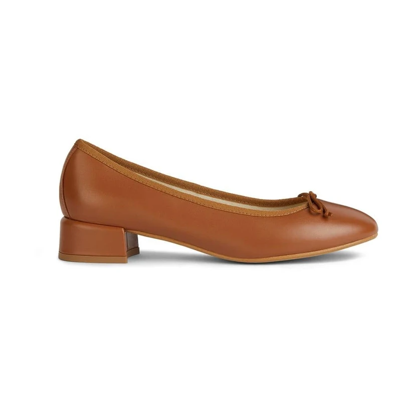 Geox D FLORETIA A Ballet Flat, Ochre, Ochre, 45 EU