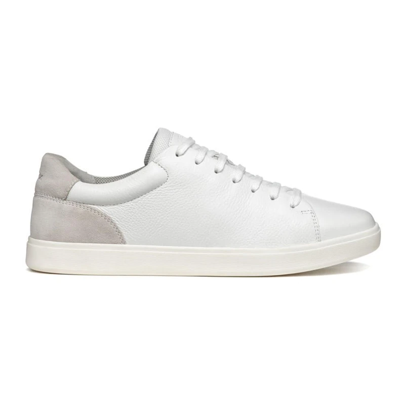 Geox Men's U Avola A Trainers, White, 8 UK