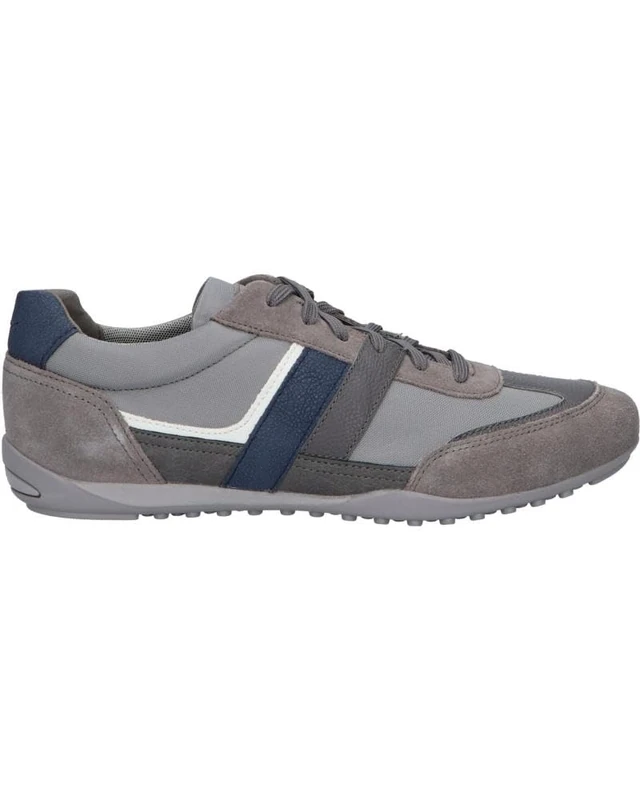 Geox Boys' U Wells A Trainers, Dk Stone, 7 UK