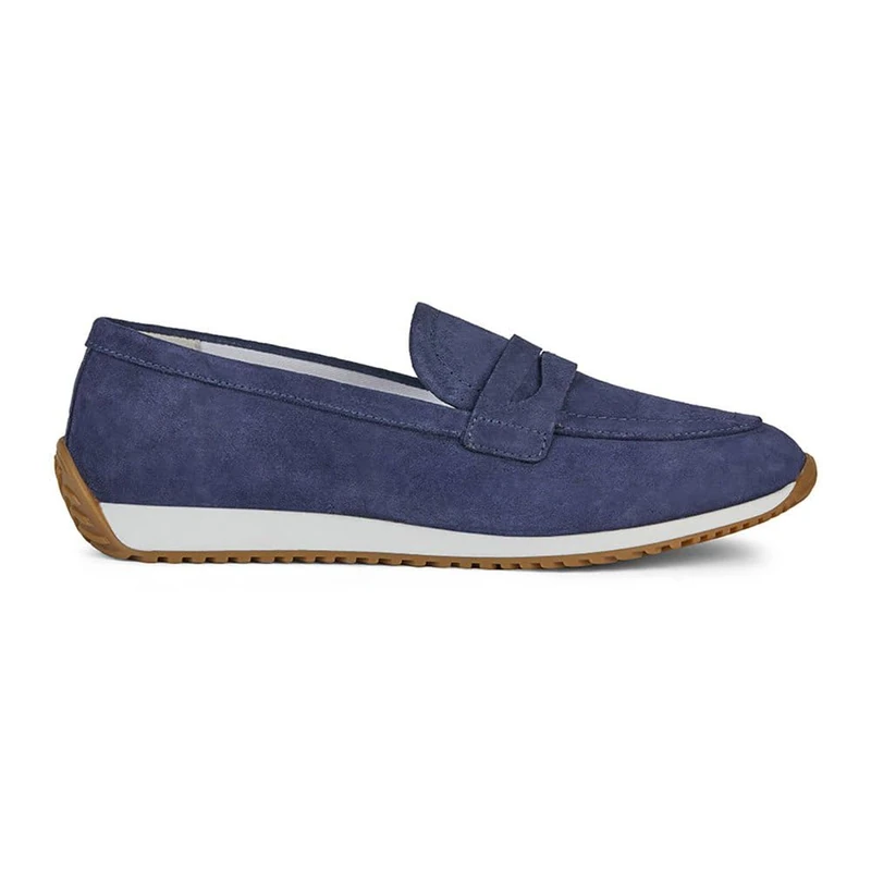 Geox Women's D Calithe A Loafer, Navy, 7.5 UK