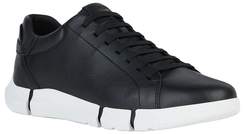 Geox Men's U Adacter A Sneaker, Black, 8 UK