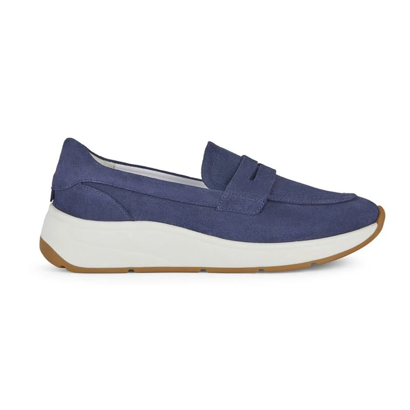 Geox Women's D Cristael A Loafer, Navy, 9 UK