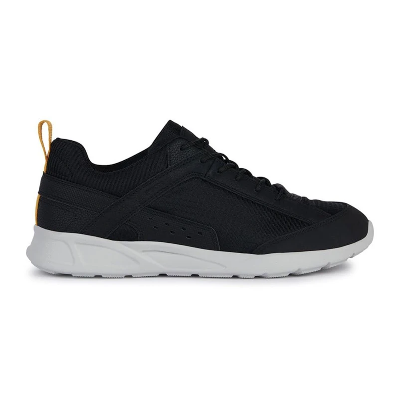 Geox Men's U Sanzio C Trainers, Black, 8 UK