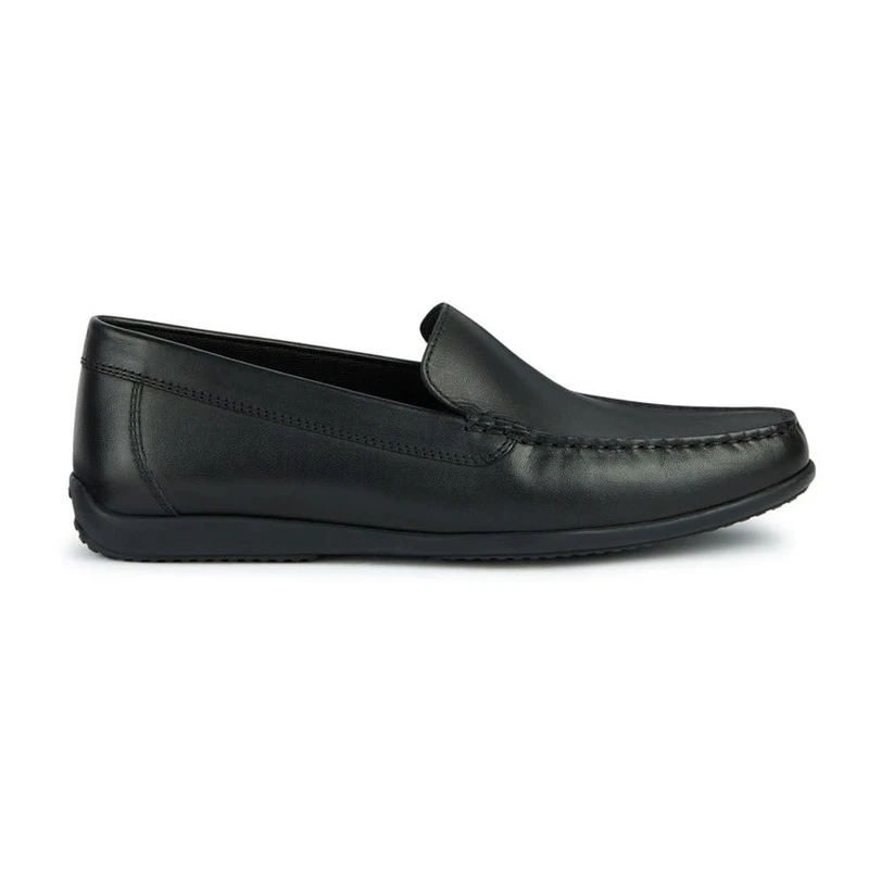 Geox Men's U Ascanio B Moccasin, Black, 10.5 UK