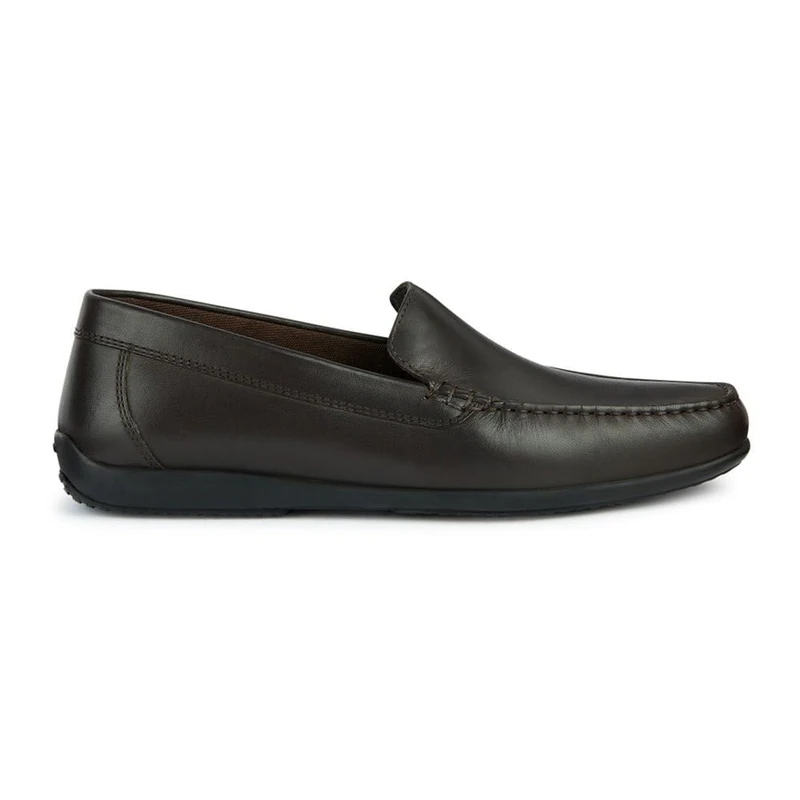 Geox Men's U Ascanio B Moccasin, Coffee, 6 UK