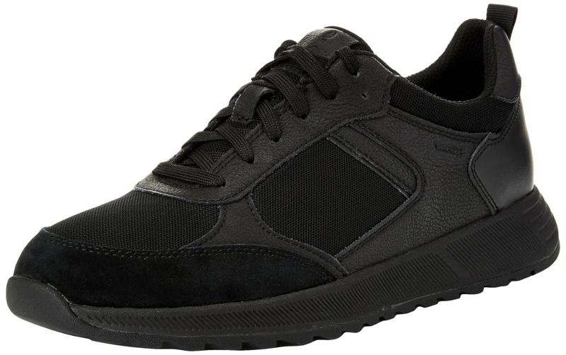 Geox Men's U Molveno A Trainers, Black, 10 UK