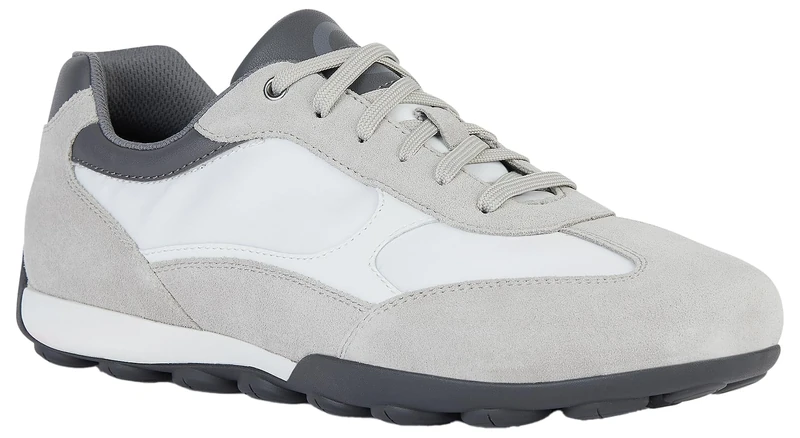 Geox Men's U Snake 2.0 C Trainers, LT Grey/White, 39 EU, Lt Grey White, 6 UK - Image 1