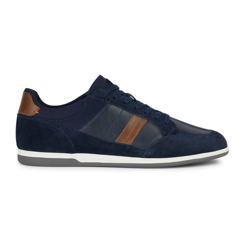 Geox Boys U Renan ASneaker, Navy Lt Brown, 10 UK