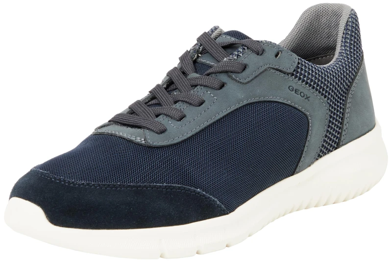 Geox Men's U Monreale A Sneaker, Navy, 9 UK
