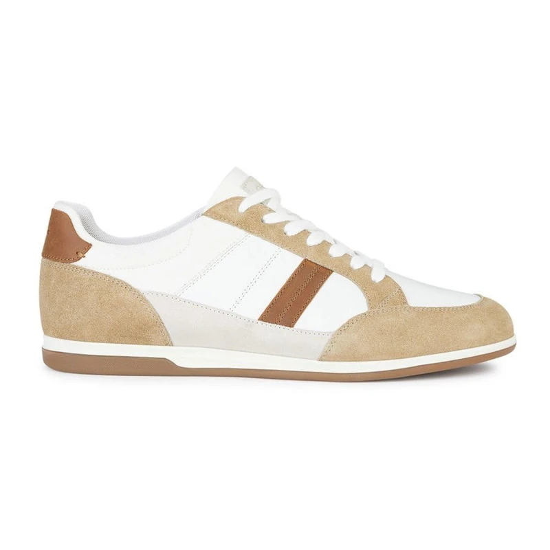 Geox Men's U Renan A Trainers, White Browncotto, 8 UK - Image 1