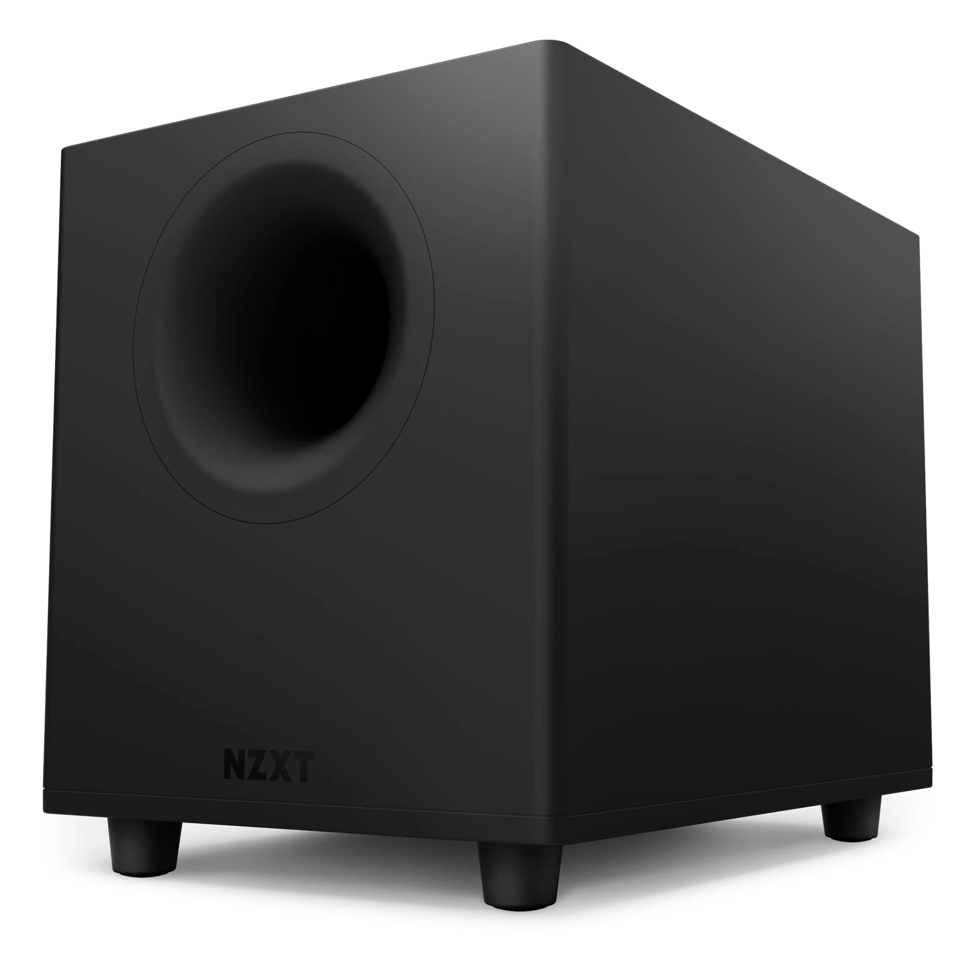 NZXT Relay PC Gaming Subwoofer- AP-SUB80-UK - Deep, Powerful Bass - Compact Design - 140 Watts - Down-Firing 6.5" Driver - Crossover & Phase Control Construction - Black