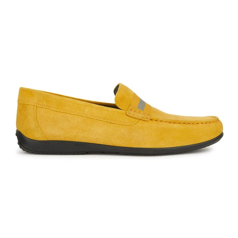 Geox Men's U Ascanio A Moccasin, Yellow, 10 UK