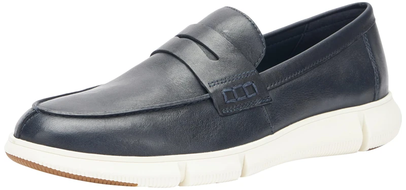 Geox Boys' U Adacter F C Loafer, Navy, 4.5 UK