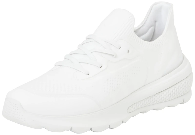 Geox Girls' D Spherica Actif C Trainers, White, 6.5 UK