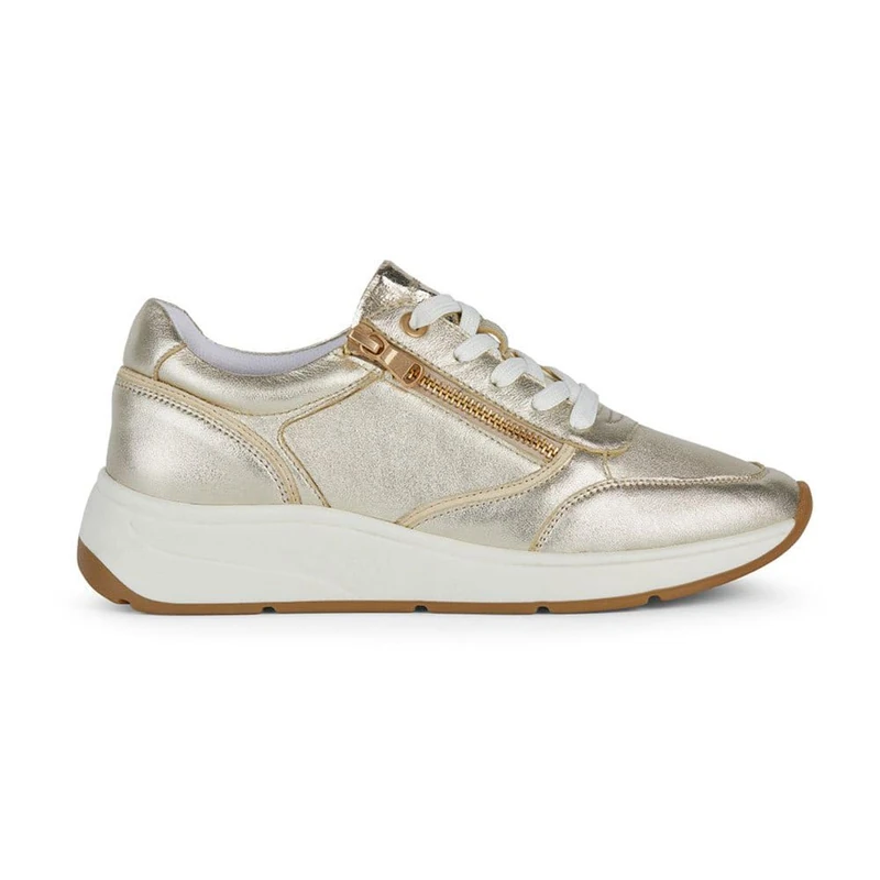Geox Women's D Cristael ESneaker, Gold, 2.5 UK - Image 1