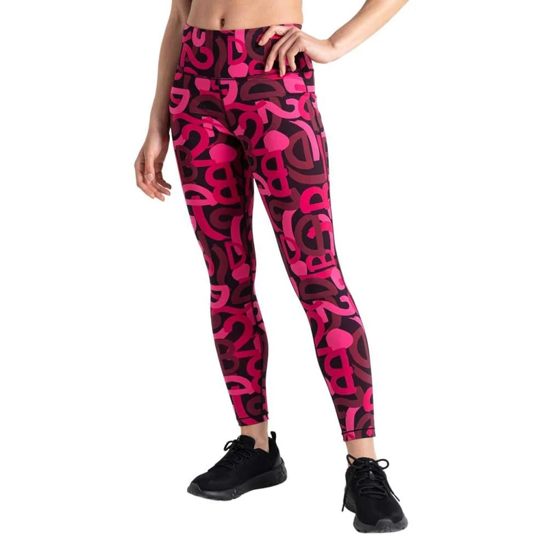 Dare 2b Womens Influential Legging Pure Pink Graffiti 14