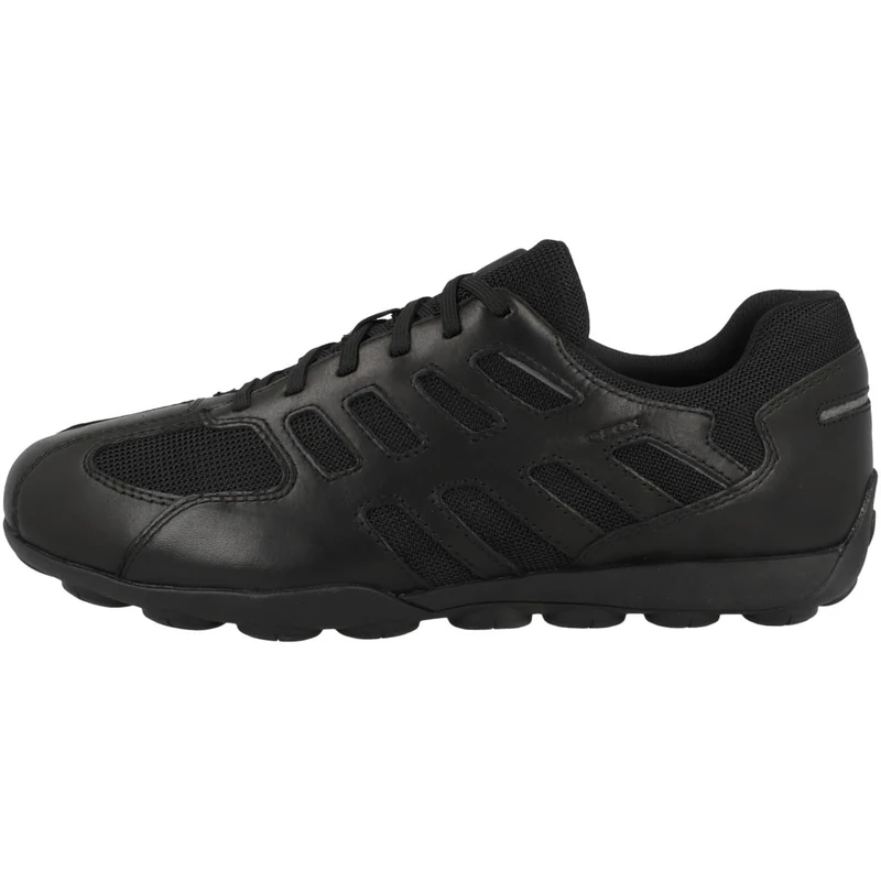 Geox Men's U Snake 2.0 A Sneaker, Black, 8 UK