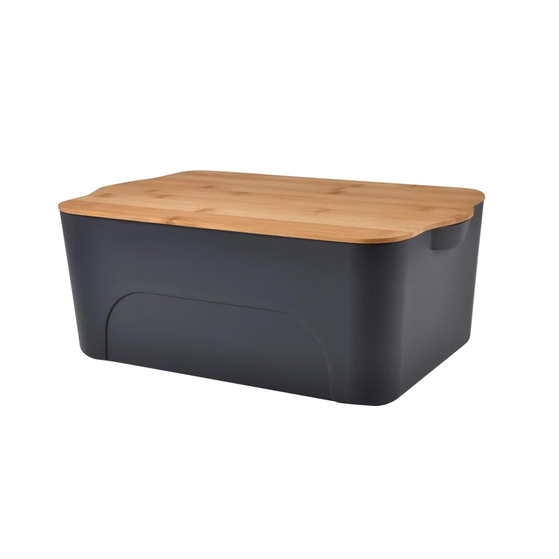 Homéa Essentiel Storage Boxes, Beige, 16 l-40 x 27 x H. 15 cm