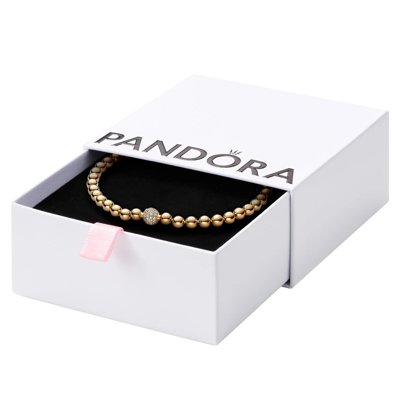 Pandora Signature Beads & Pavé Bracelet, 19