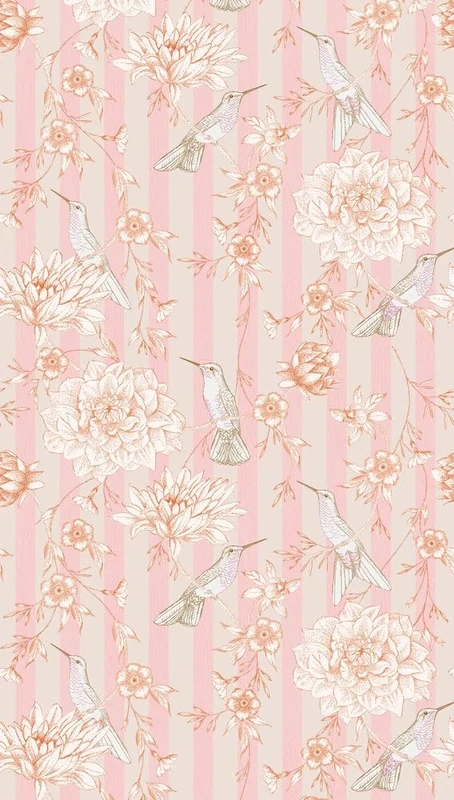 A.S. Création Non-Woven Wallpaper Flowers in Beige, Orange and Pink - Wall Wallpaper for Various Rooms - XXL Wall Picture 2.80 m x 1.59 m