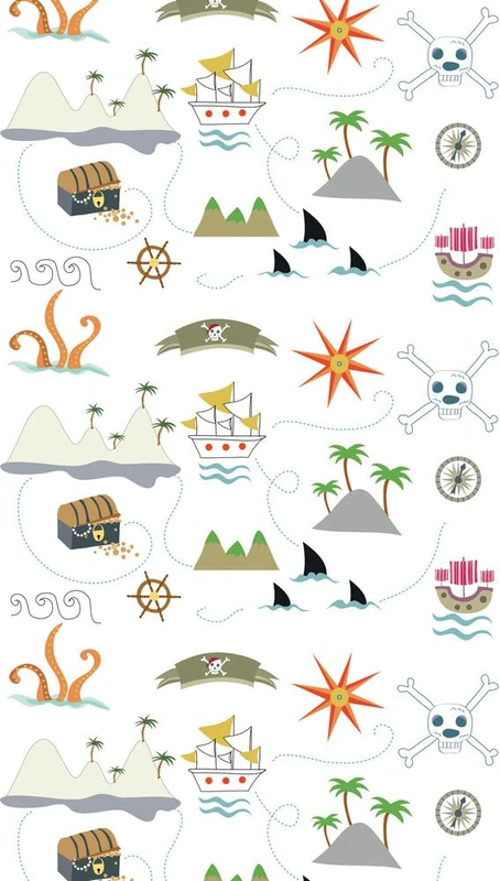 A.S. Creation Livingwalls Non-Woven Wallpaper, Pirate Wallpaper in Cream, Grey and Green, Wall Wallpaper for Various Rooms, XXL Wall Picture, 2.80 m x 1.59 m