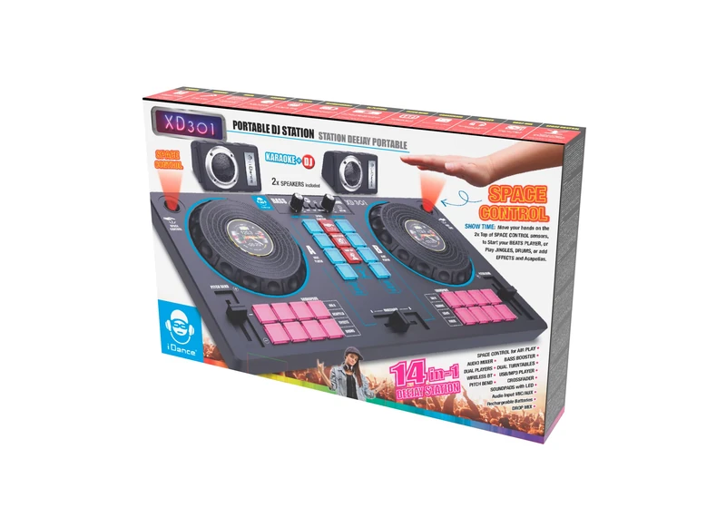 Cefa Toys - Portable DJ Station with Speakers and Space Control 14 in 1 (00351)