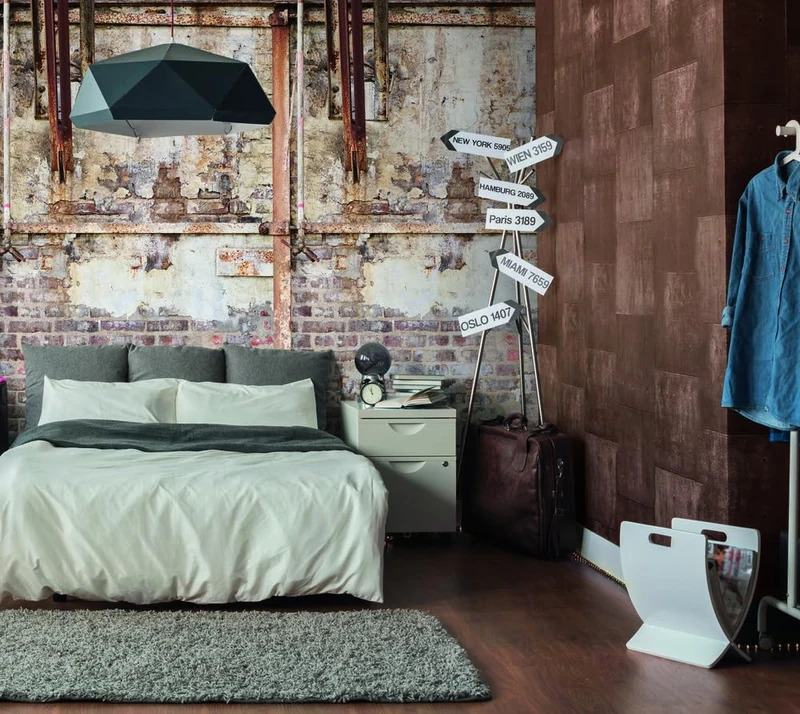 A.S. Création Non-Woven Wallpaper - Brick Wallpaper in Brown and Beige - Wall Wallpaper for Various Rooms - Wall Picture XXL 2.80 m x 1.59 m