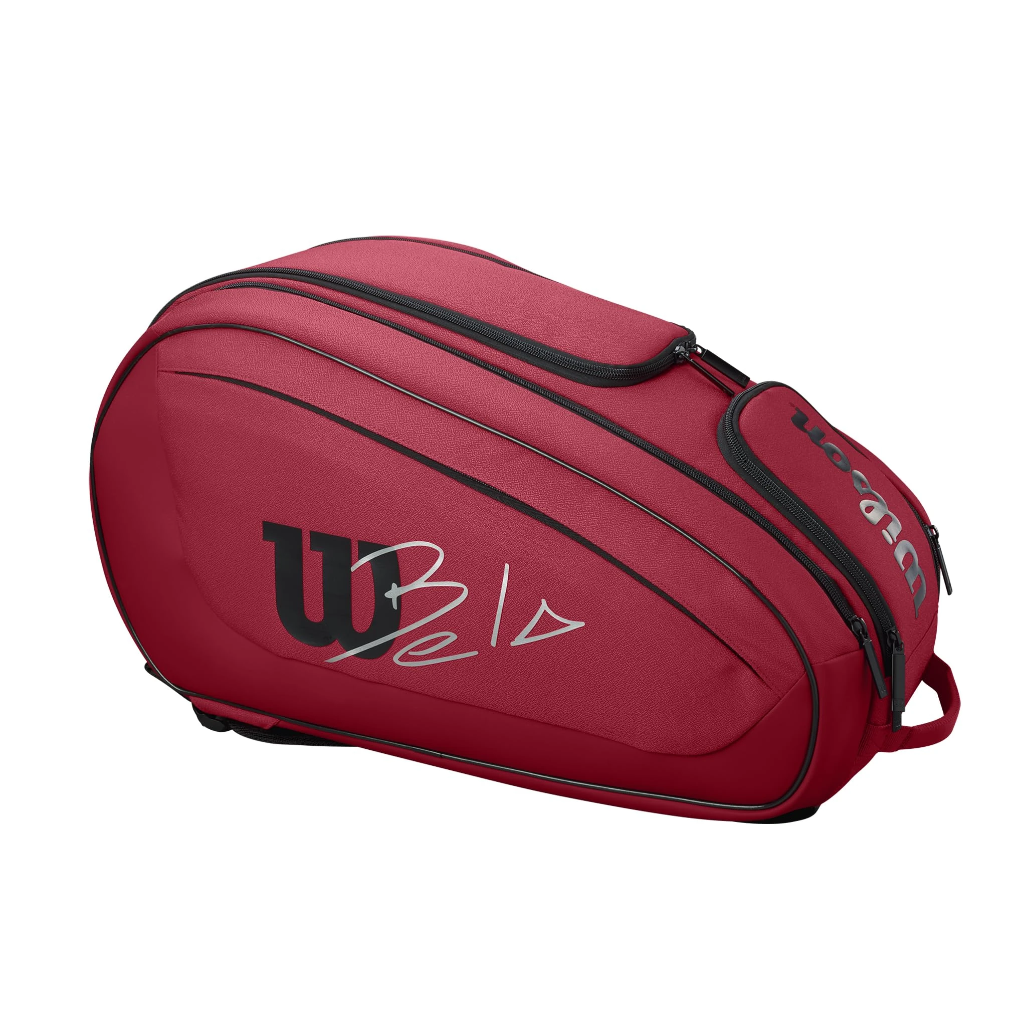Wilson Bela Super Tour Padel Bag, Holds up to 6 rackets, Red