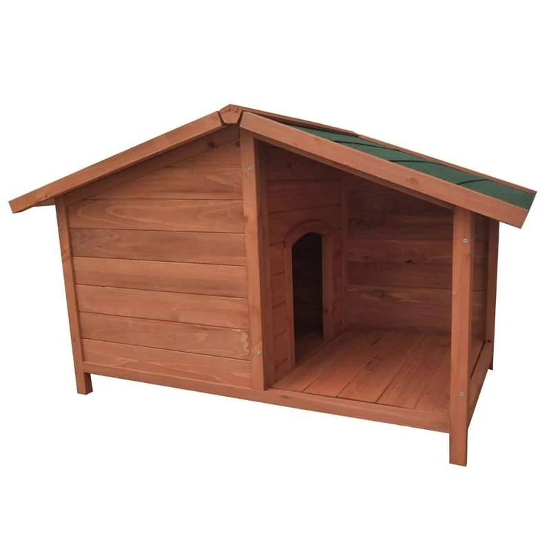 Fornord Mon Jardin Dog Kennel with Fir Patio 102 x 64 x 65 cm - Image 1