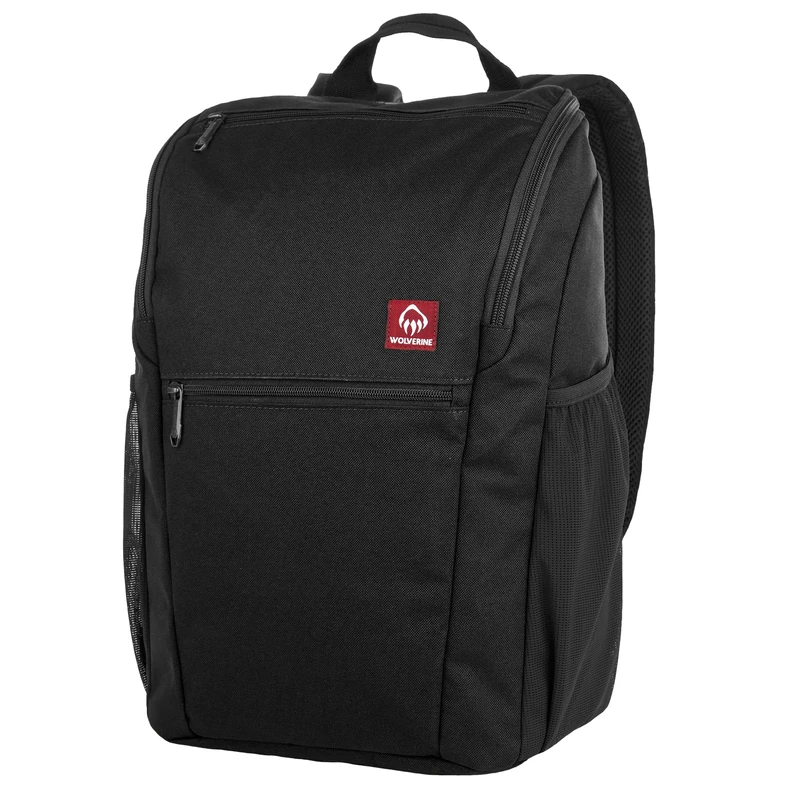 Wolverine Lightweight, Water Resistant Rugged Laptop Backpack for Travel Or Work, Top Loader - Black, 25L, Lightweight, Water Resistant Rugged Laptop Backpack for Travel Or Work