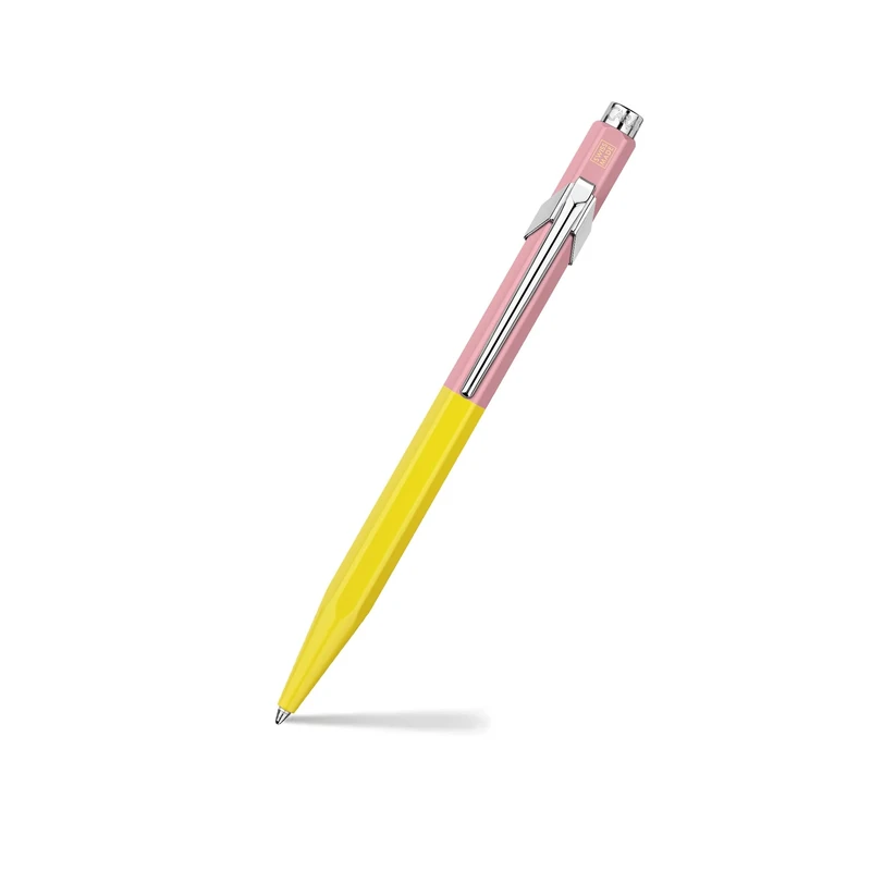 Caran D'Ache Ballpoint pen 849 Paul Smith Chartreuse/Rose, black M refill, in slimpack