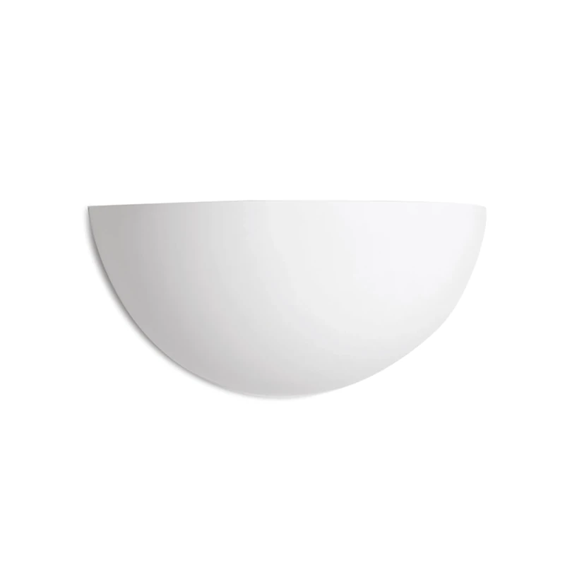 Integral LED Florina Indoor Decorative Paintable Plaster Wall Mounted Up Light – Requires 1x E14 LED Bulb (Sold separately) – Match Your Interior, Ideal for Bedroom, Living Room, Hallways & Offices