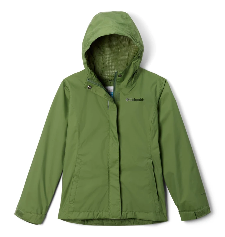 Columbia Girl's Arcadia Jacket, Waterproof Rain Jacket, Canteen, Size XS