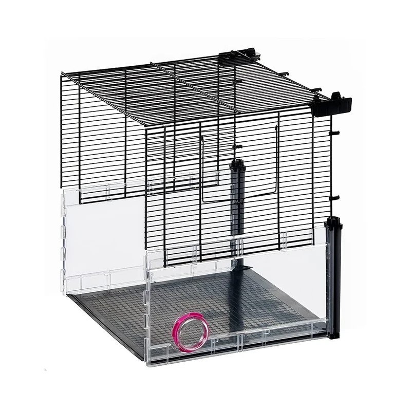 Ferplast Hamster Cage Extension, Mouse Cage Extension, MULTIPLA HAMSTER, Base, in Metal and Recycled Plastic, Modular