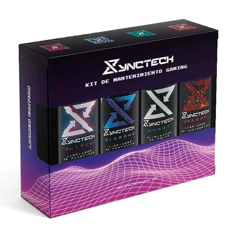 SYNCTECH KIT DE MANTENIMIENTO Gaming COMPUESTO DE Sprays Diamond - Ghost - Glitch - Dragon 8005S0020 - Image 1