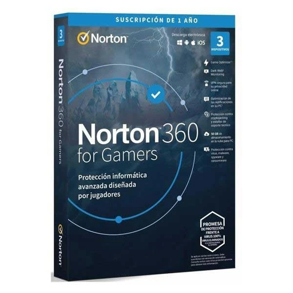 NORTON 360 for Gamers 50GB Portugues 1 User 3 Device 12MO Box