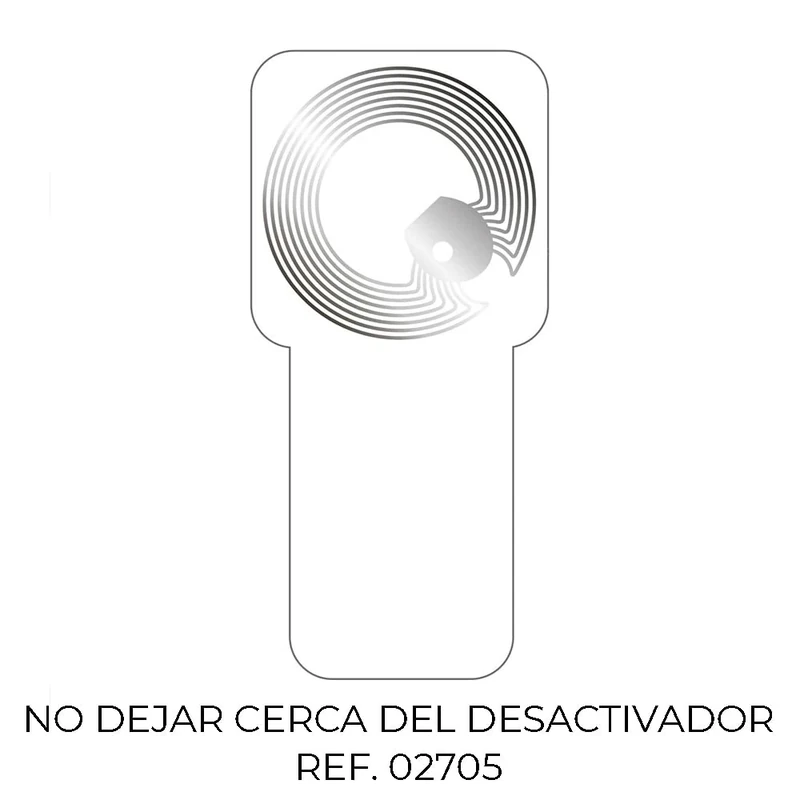 Pack 500 ETIQUETAS Anti ROBO Super Flag TAG 2928 ENVASE METÁLICO 10145617 CHECKPOINT