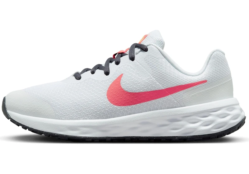 NIKE DD1096-101 Revolution 6 NN (GS) Unisex White/SEA Coral-Gridiron-Laser ORAN UK 4