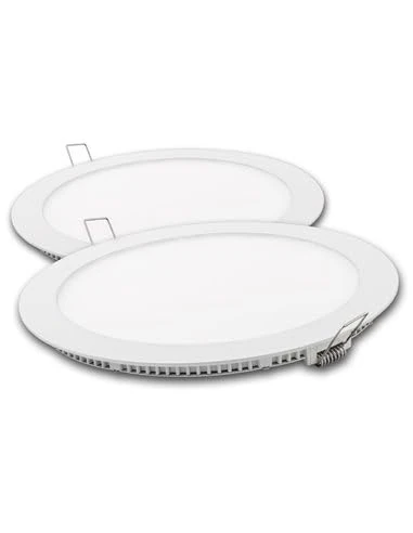 Downlight LED Redondo Blanco 18W.F.2UNID