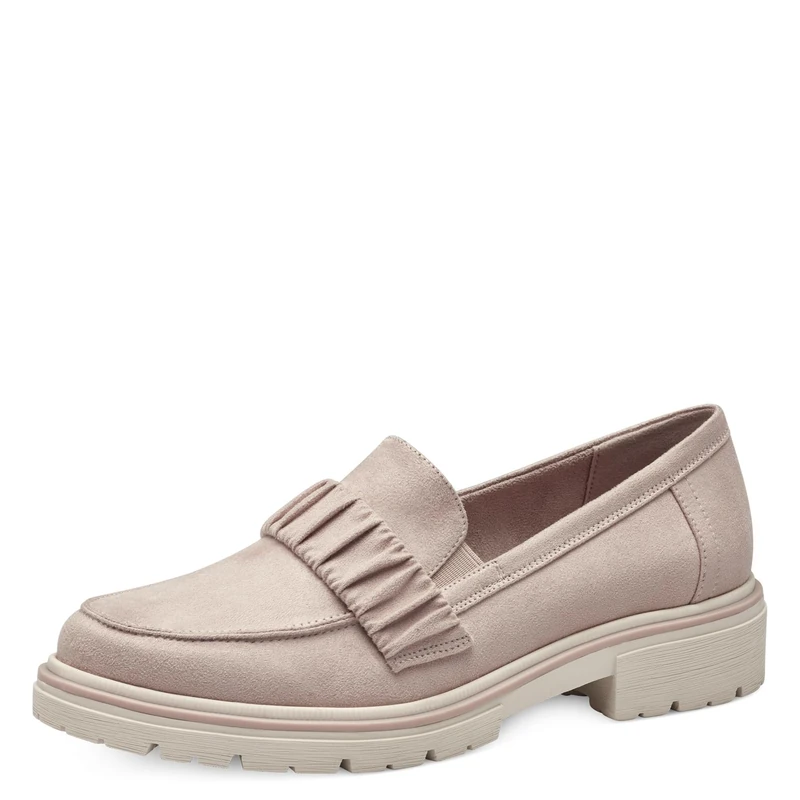 Jana Women’s Slip-Ons with Block Heel Vegan, Beige, 6,5 UK