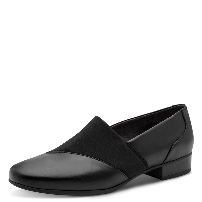 Jana Women’s Slip-Ons with Block Heel Vegan, Black, 6 UK