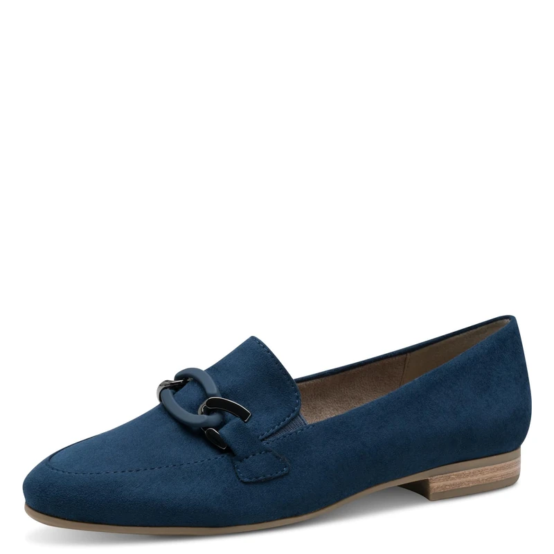 Jana Women’s Slip-Ons with Block Heel Vegan, Navy, 4 UK