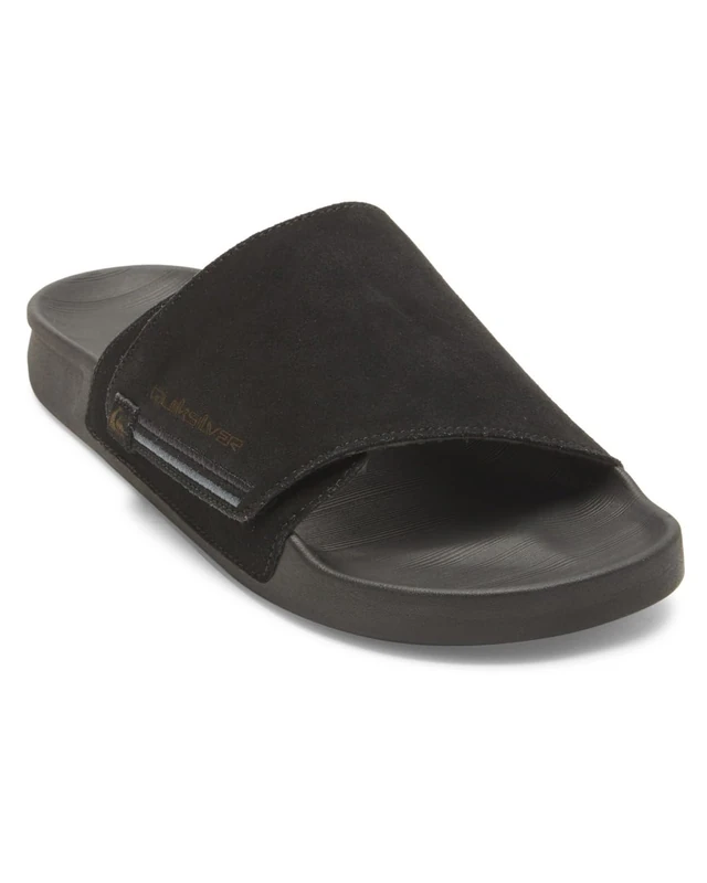 Quiksilver Men's Rivi Suede Sandal, Charcoal, 10.5 UK - Image 1